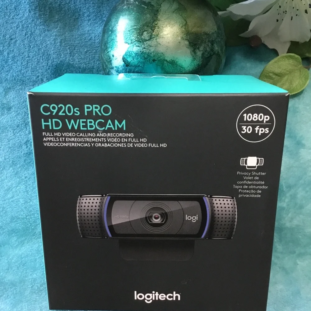 WEBCAM - LOGITECH C920s PRO HD WEBCAM. 1080p 30 fps. PRIVACY SHUTTER.